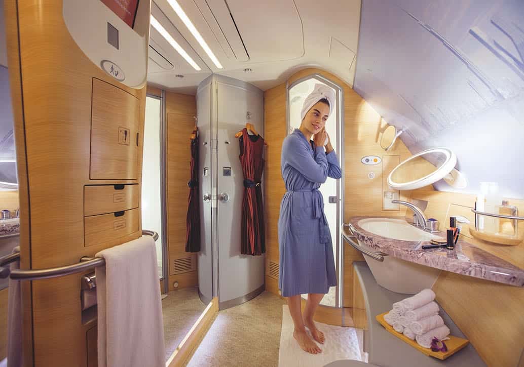 Emirates' Shower Spa